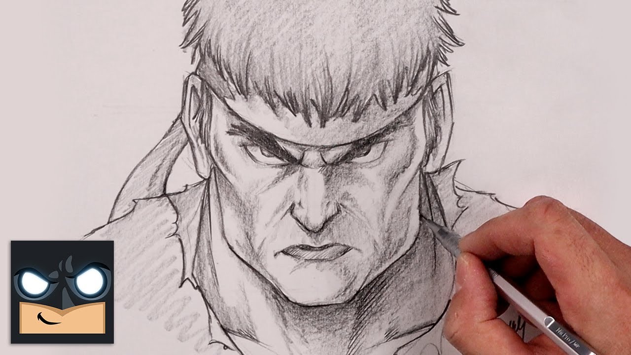How To Draw Ryu | Street Fighter Sketch Tutorial