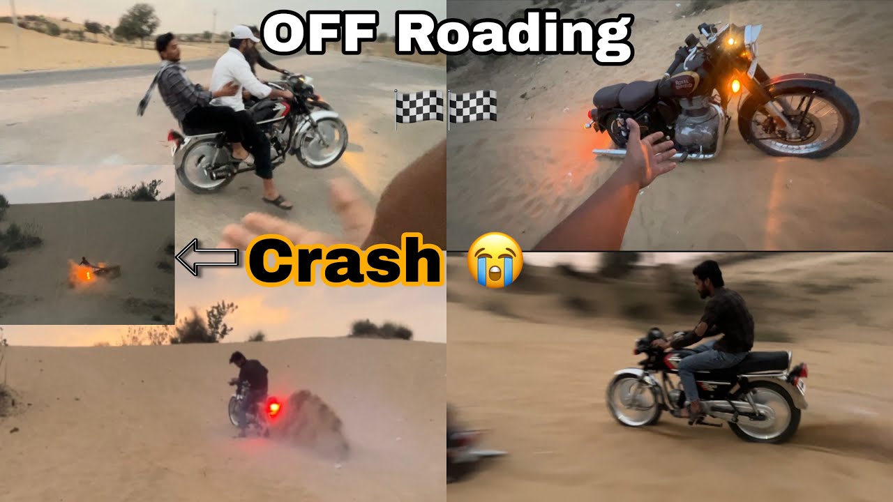 Bullet Ko First Time OFF Roading Kari Or Accident Ho Gya 😭 Bhai Ko Exhust Psand Aa Gya 😍. 