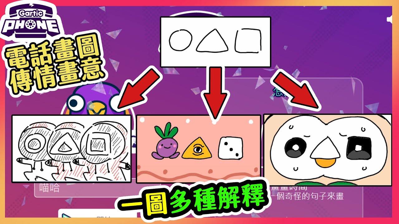 【喵哈】【補充模式】【電話畫圖Gartic Phone電話遊戲】(feat.喵哈、繁星、天竺鼠森森、羅斯、白巾)