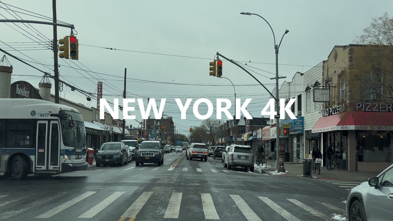 4K New York - Snowy Day - Driving tour of Brooklyn (  Street #33 ) - Dec 15, 2025
