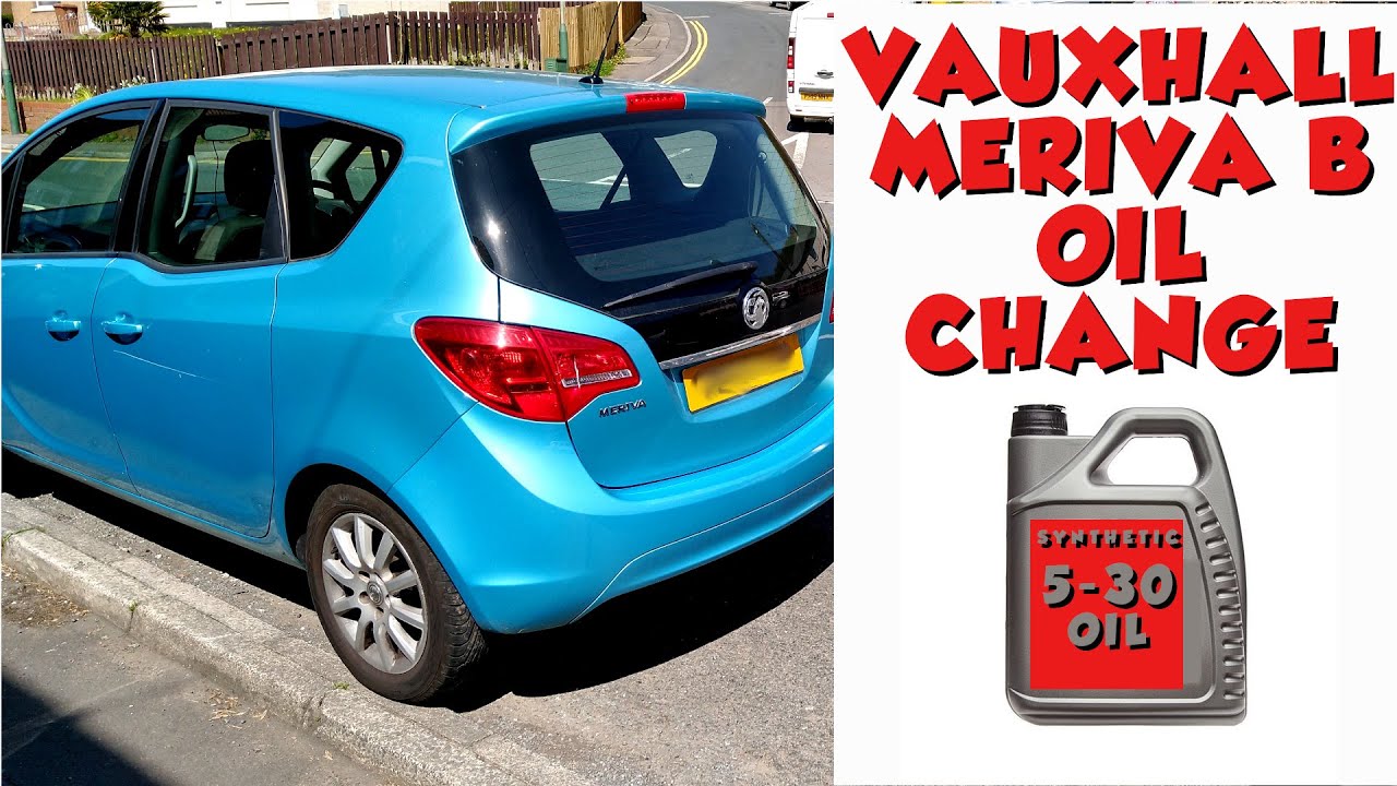 VAUXHALL MERIVA B OIL CHANGE 1.4 PETROL OPEL MERIVA B OIL AND FILTER