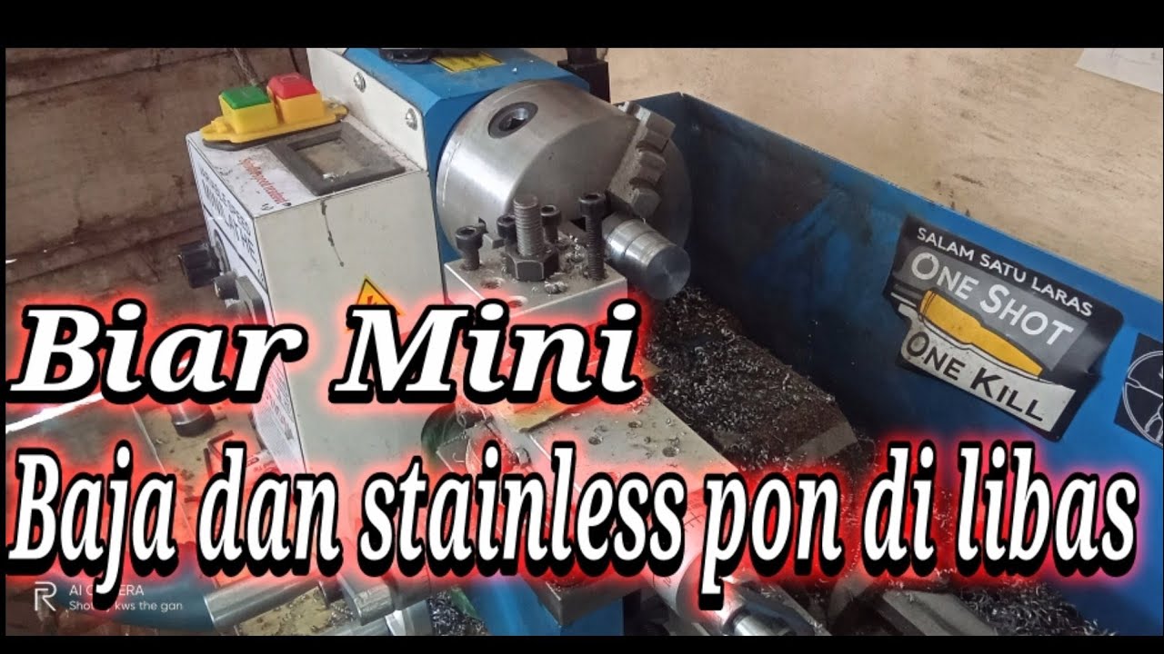 PERFORMA MESIN BUBUT CJ0618 A MINI LATHE MAMPU BUBUTAN BESI BAJA DAN STAINLESS
