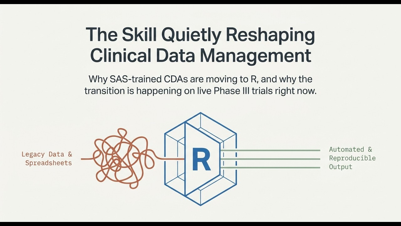 R for Clinical Data Management: The Skill Quietly Reshaping CDM / CDA Careers