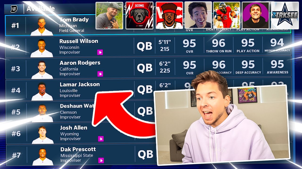 My 1st Youtuber Online Franchise Fantasy Draft Went AMAZING! #1