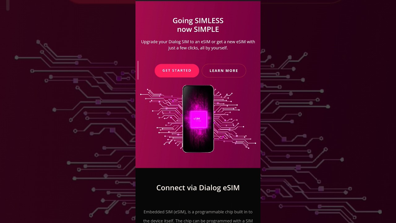 Upgrade your Dialog Sim To ESIM 😍😍 || #kingtech  #viral #dialog #technology