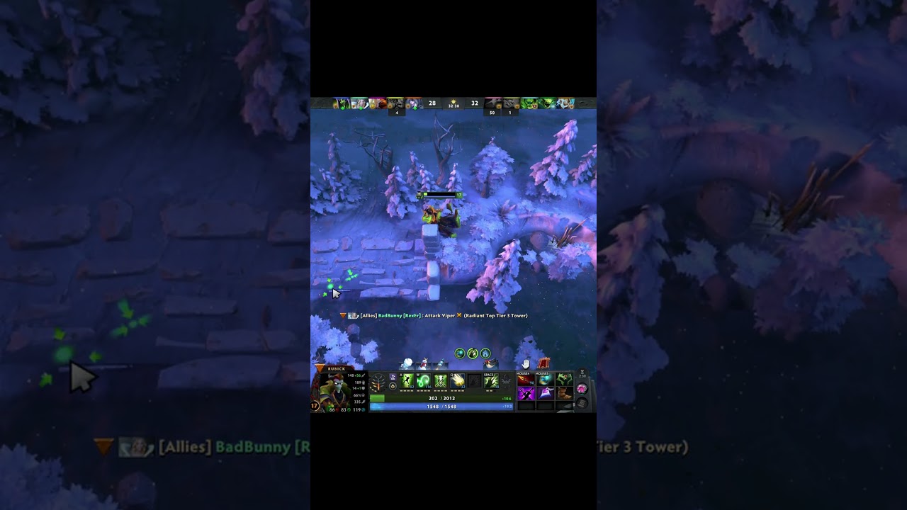 Dota2 Herald Rubick играет в кости со смертью 