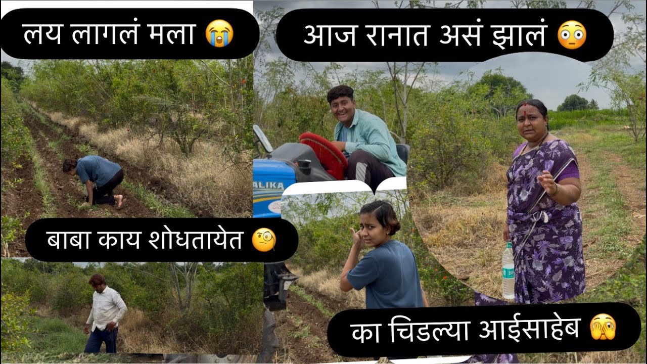 आज रानात आलो आणि काय झालं हे 😳 #blogger #villagelife #farming #youtube #dailyblog #blog #viral #
