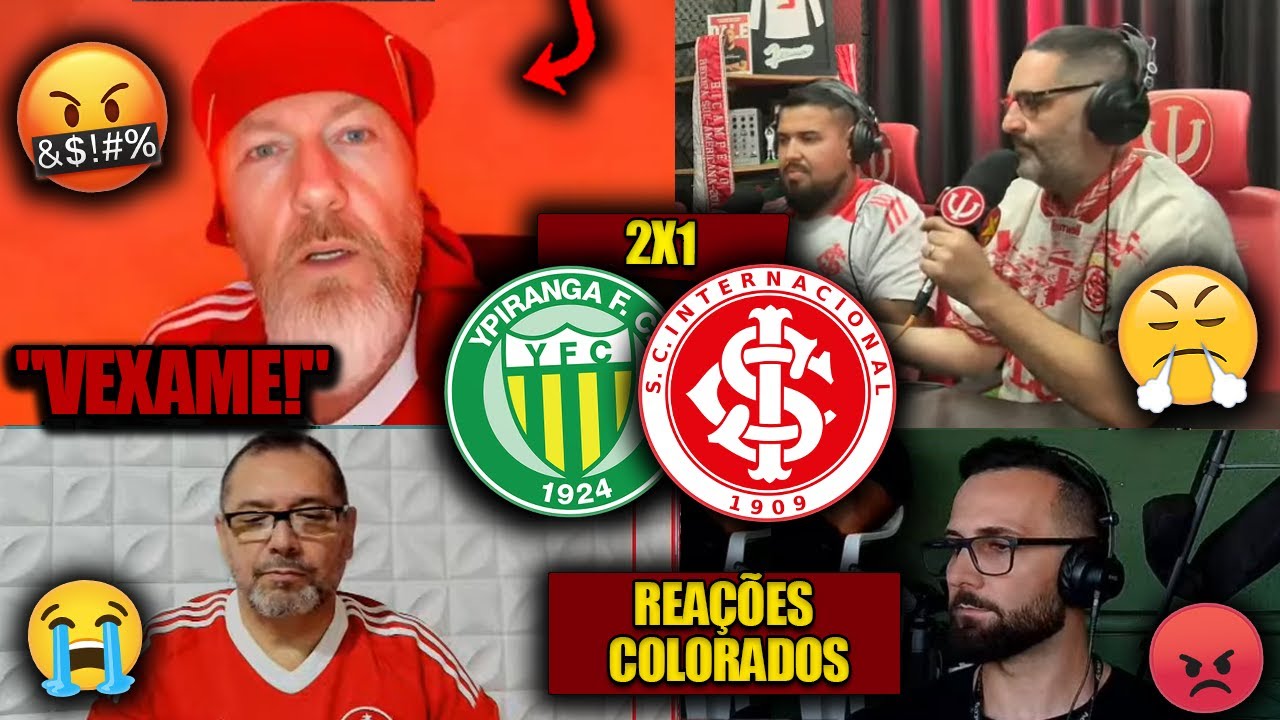 REAÇÕES dos COLORADOS - YPIRANGA 2X1 INTERNACIONAL - GAUCHÃO 2026 - REACT VAMOS RIR DO BALDASSO