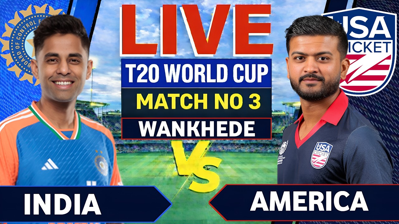 🔴Live: India vs USA T20 WC 3rd T20 | T20 World Cup 2026 | Cricket Commentary | Ind vs USA Live