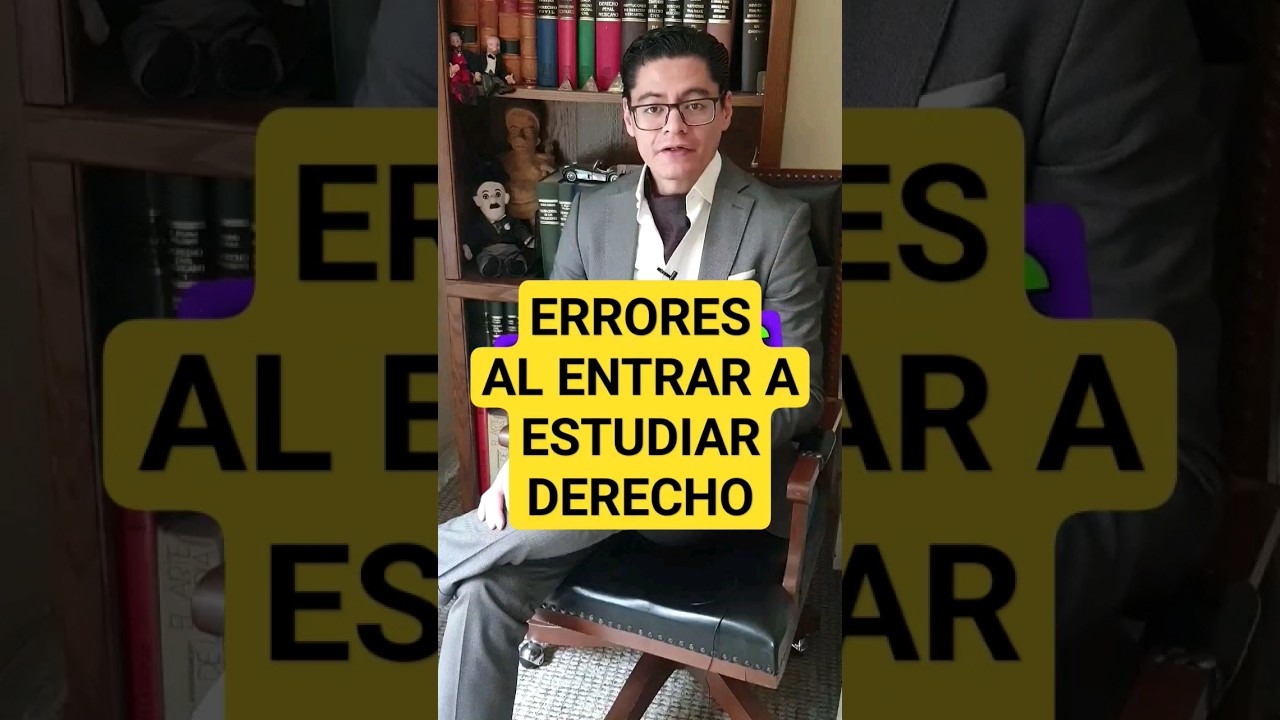 ⚠️ ERRORES M&Aacute;S COMUNES AL ENTRAR A LA LICENCIATURA EN DERECHO #universidad #Derecho