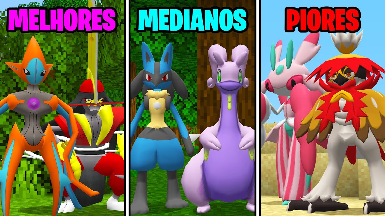 Níveis de Poder Decidem Meus Pokémon no Minecraft Pixelmon