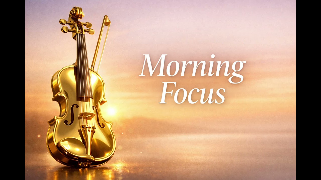 Morning Focus Violin Instrumental Music | Positive Energy Luxury Background Music
