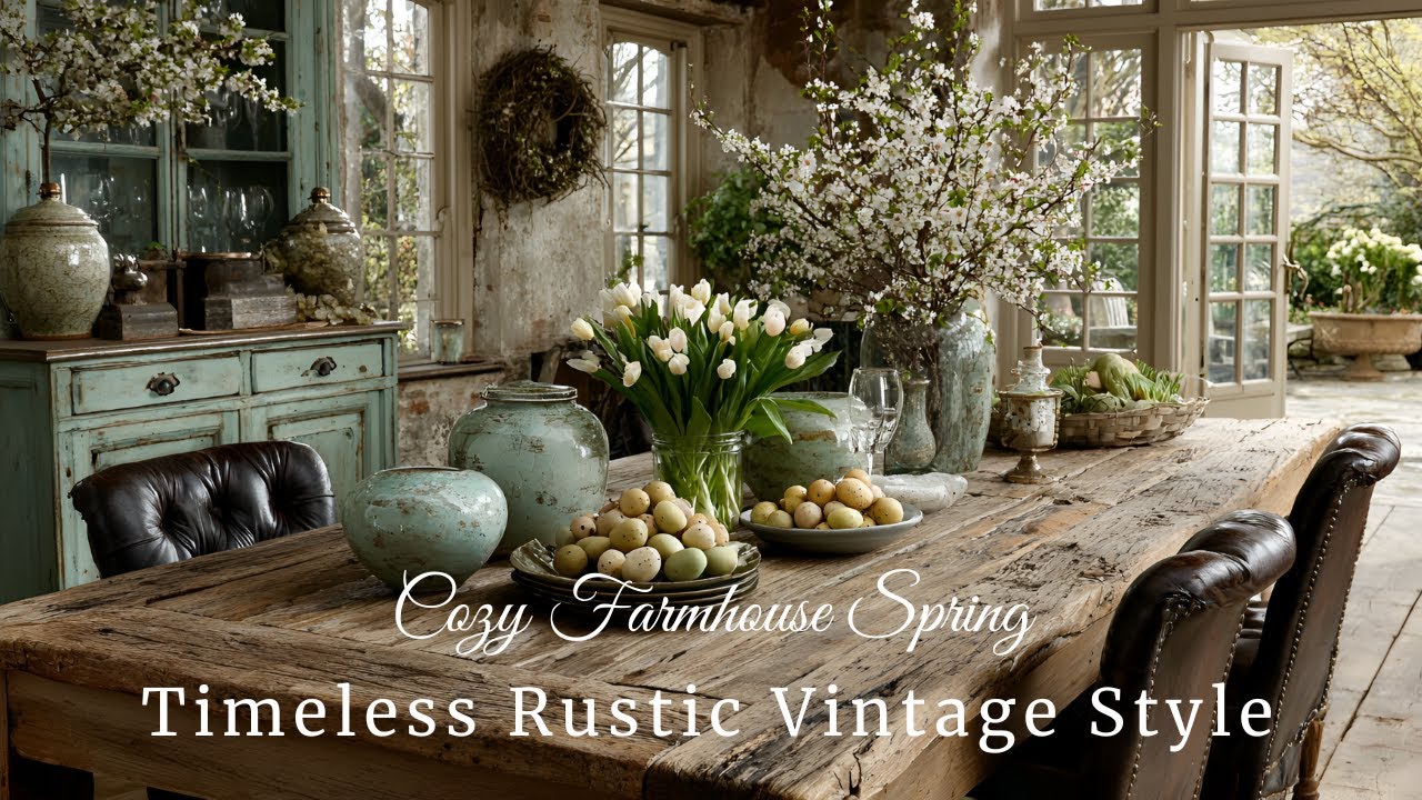 Spring Farmhouse Makeover Ideas | Rustic Vintage Decor for a Cozy Country Home
