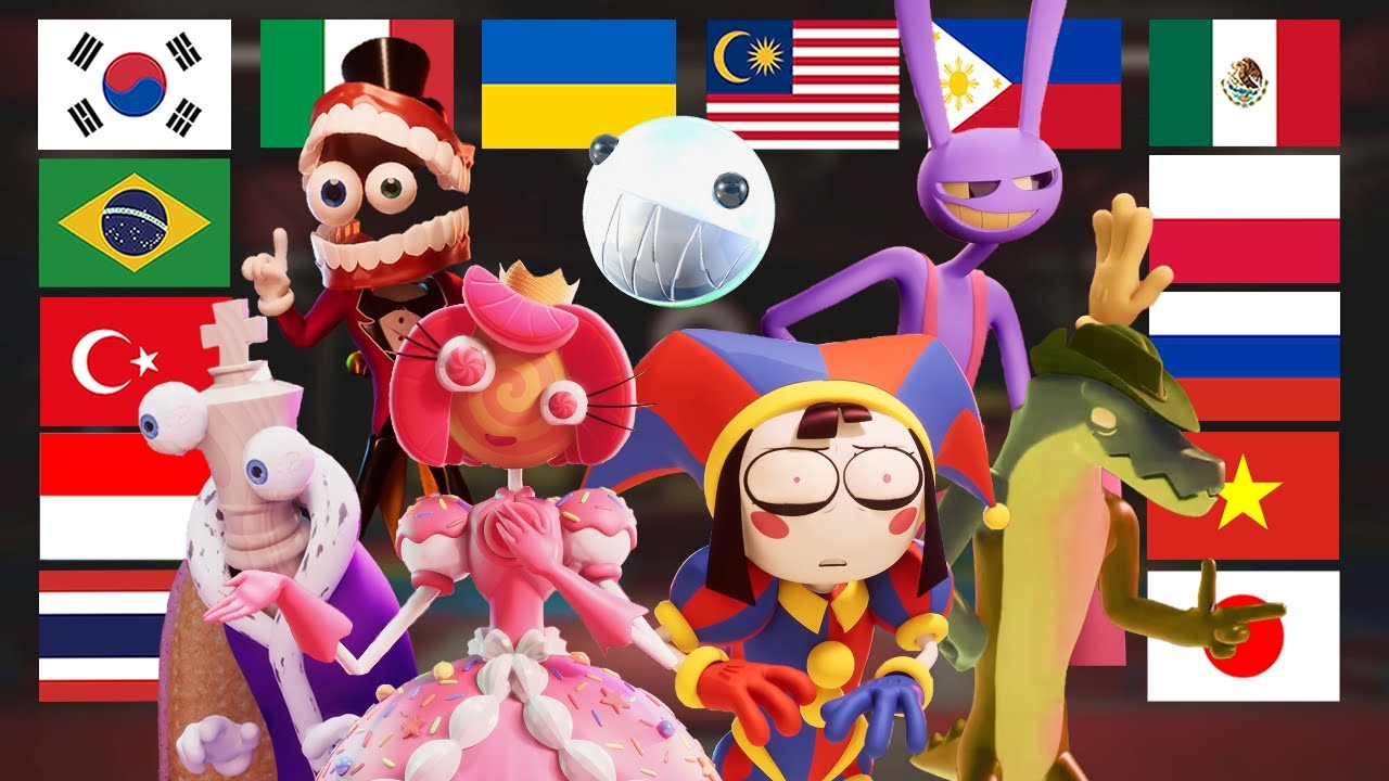 The Amazing Digital Circus 2 на разных языках мем