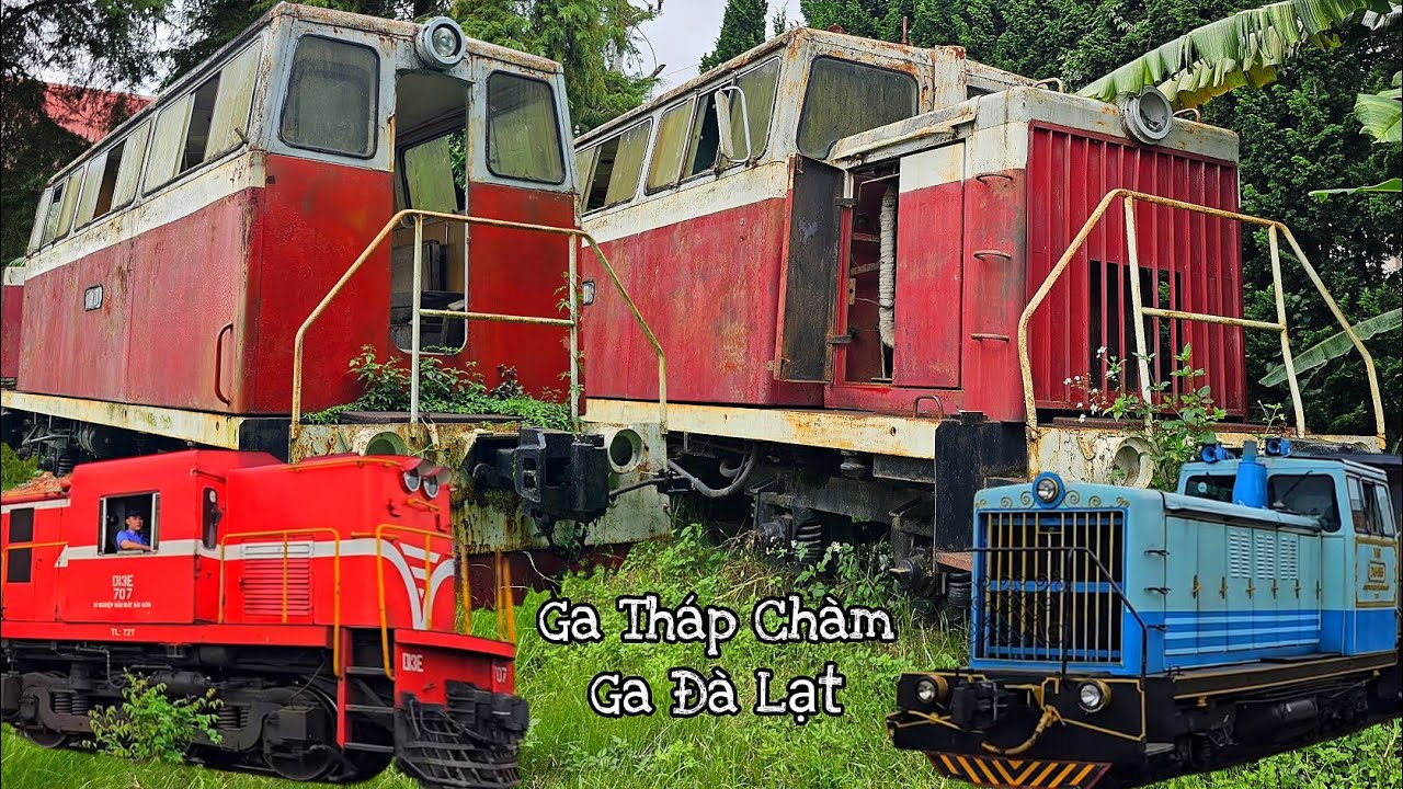 Ngắm 2 Đoàn Tàu SNT6 SE28 Ở Tháp Chàm Và Đi Lên Đà Lạt Xem Đầu Máy TY6П (TU6P) Cuối Cùng Ở Việt Nam👇