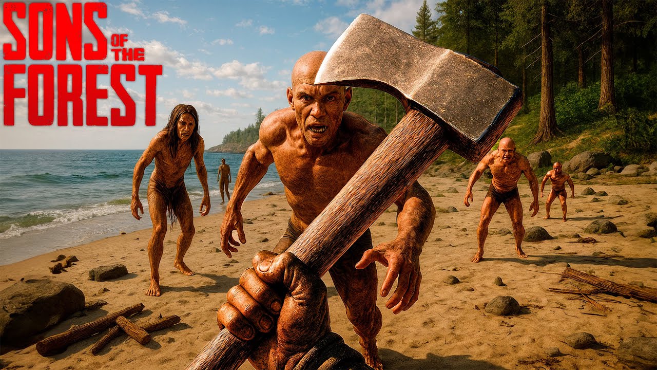 DIA 05 | CONSTRUÍMOS UM CERCADO MAS FOMOS ATACADOS POR INIMIGOS! - Sons Of The Forest