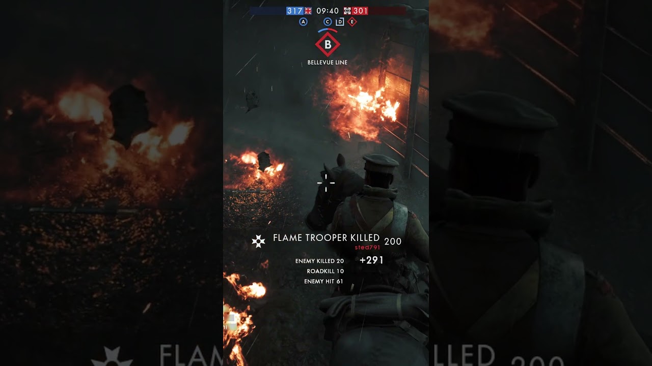 Lucky Accident in BF1 #battlefield #battlefield1 #shorts #gaming #multiplayer  #clips
