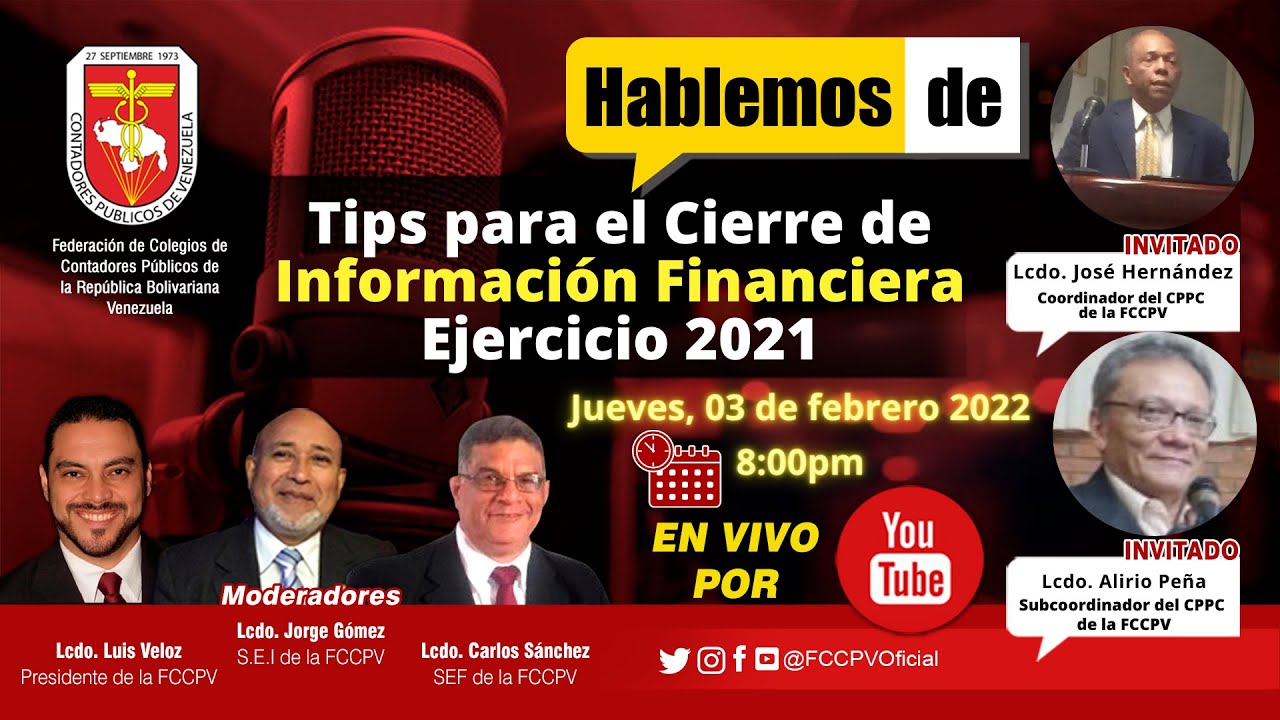 HABLEMOS DE: Tips para el Cierre de Información Financiera - Ejercicio 2021.