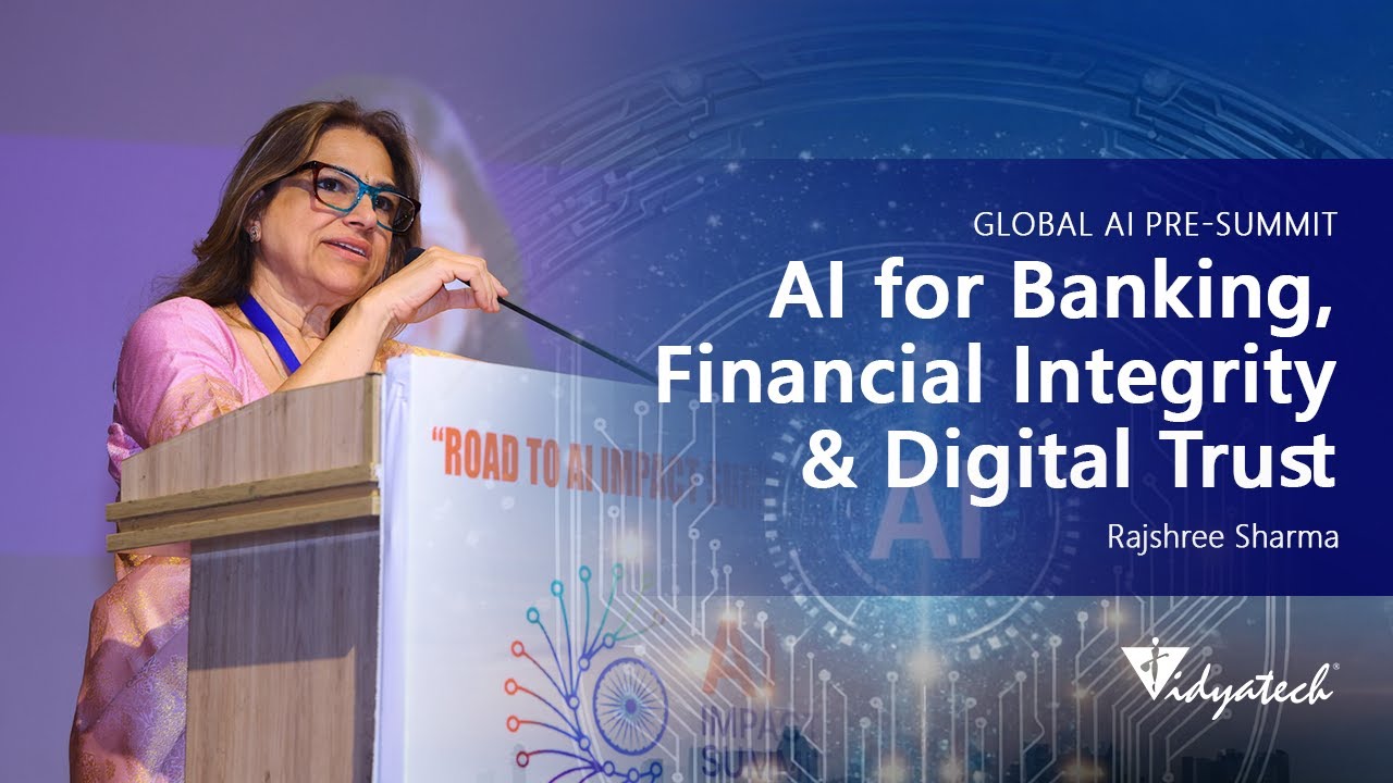 Rajshree Sharma leads the session on 'AI for Banking & Financial Integrity' at Global AI Pre-Summit