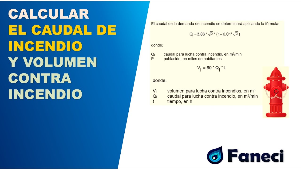 CALCULO DEL CAUDAL CONTRA INCENDIOS Y VOLUMEN CONTRA INCENDIOS PARA TANQUES DE ALMACENAMIENTO✅