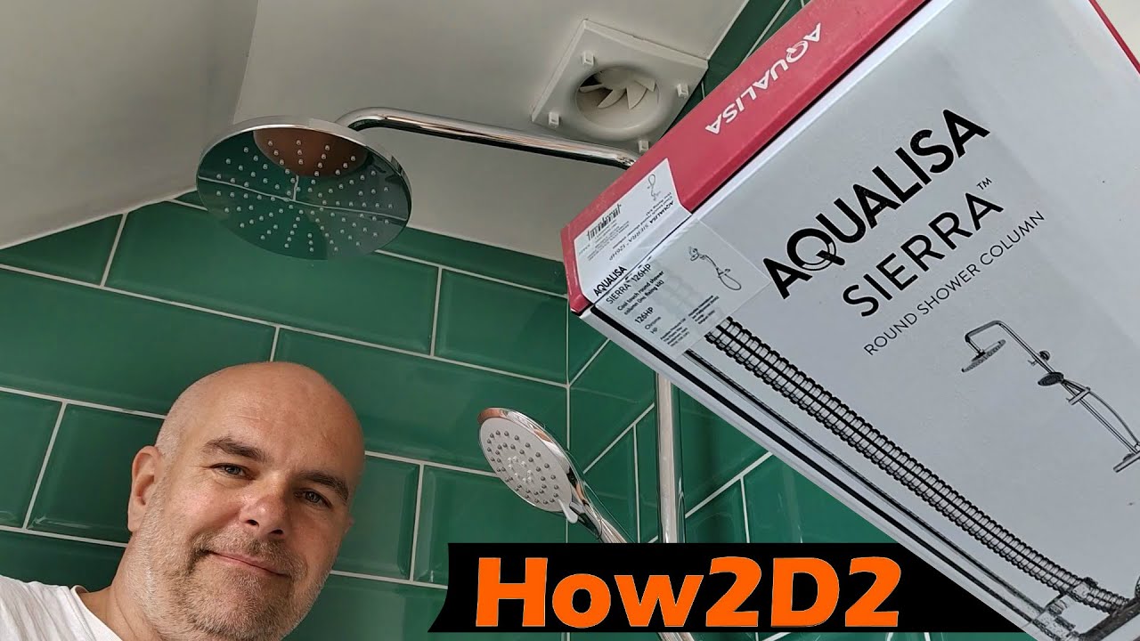How to install Aqualisa Sierra shower bar adjustable shower kit.  #plumbing #shower #installation