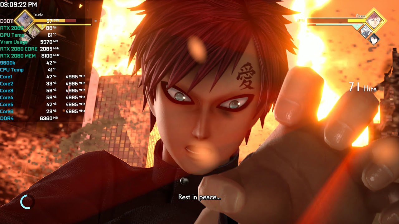 RTX 2080 Jump Force 4K Ultra Settings