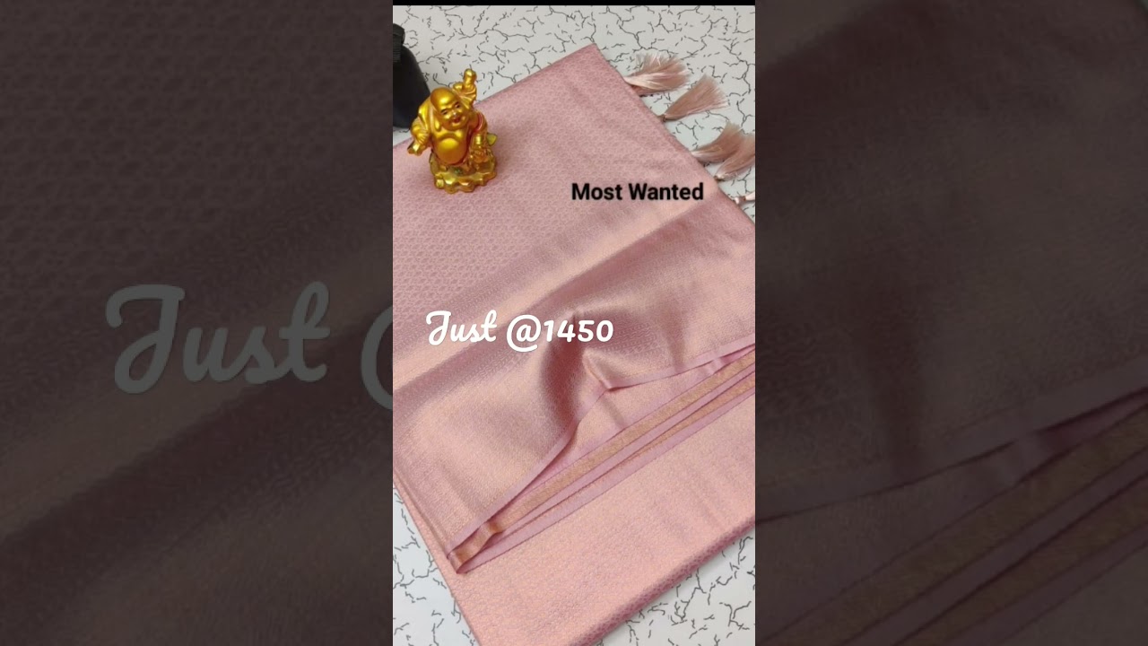 *Most Wanted**Rose Gold**Premium Softy**Kubera Pattu Sarees**Self Pallu n Blouse #brand #saree