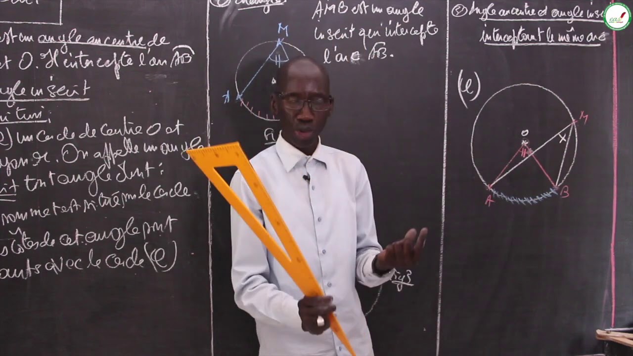 Cours - Troisième - Mathématiques : Angle au centre / Angle inscrit / Suite 1