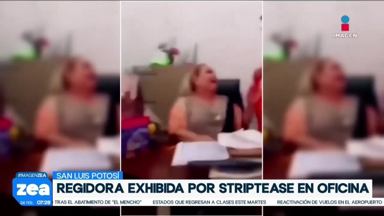 La regidora Rosa María Huerta es exhibida por recibir baile erótico dentro de su oficina
