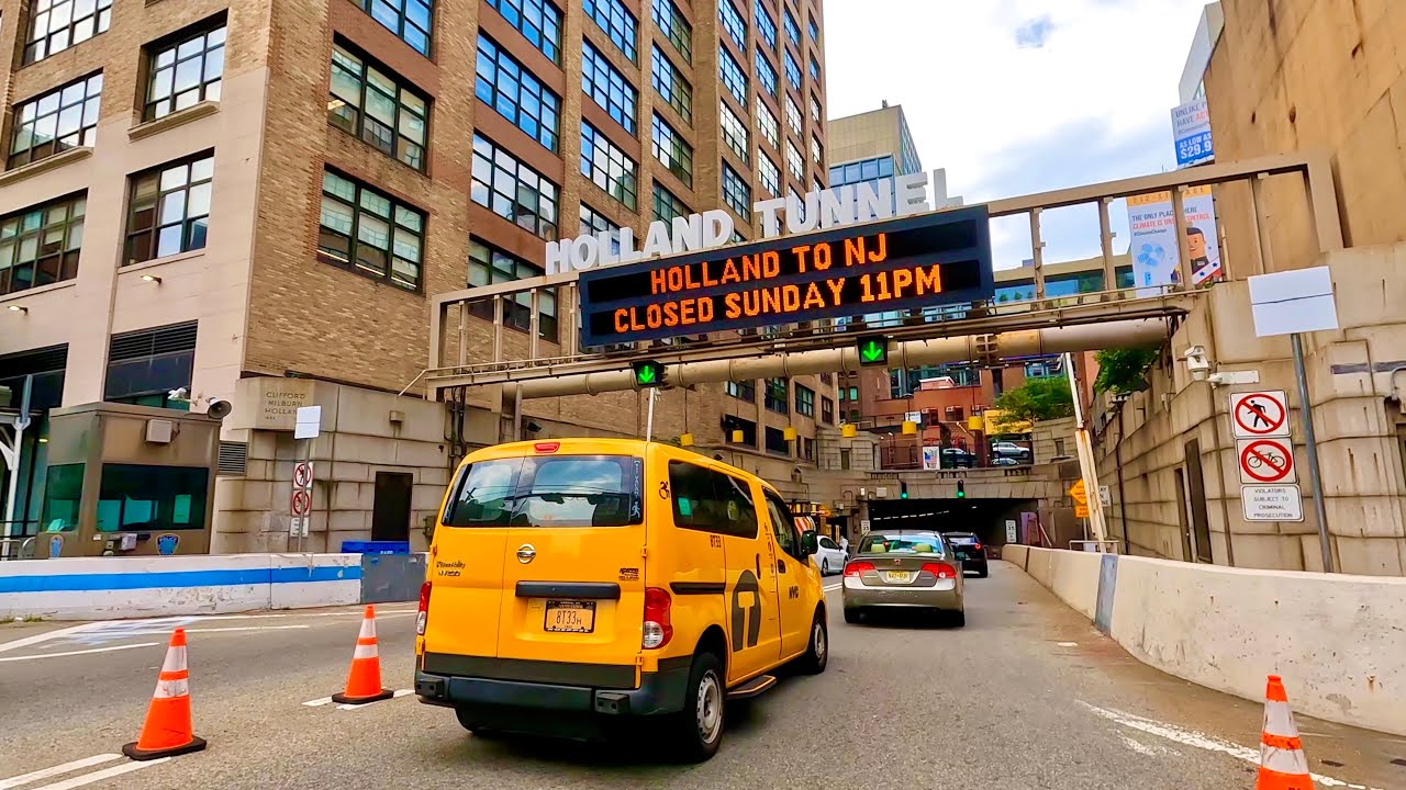Driving from Manhattan to Bernardsville, NJ via Holland Tunnel