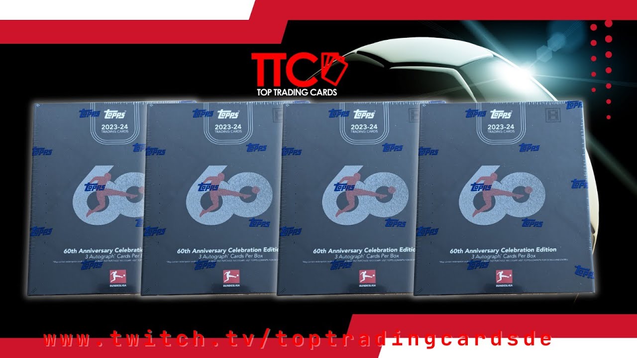TTC BOX BREAK STREAM ⚽🔥 TOPPS 60 YEARS OF BUNDESLIGA RELEASE DAY STREAM BOX BREAK | 12.07.2024