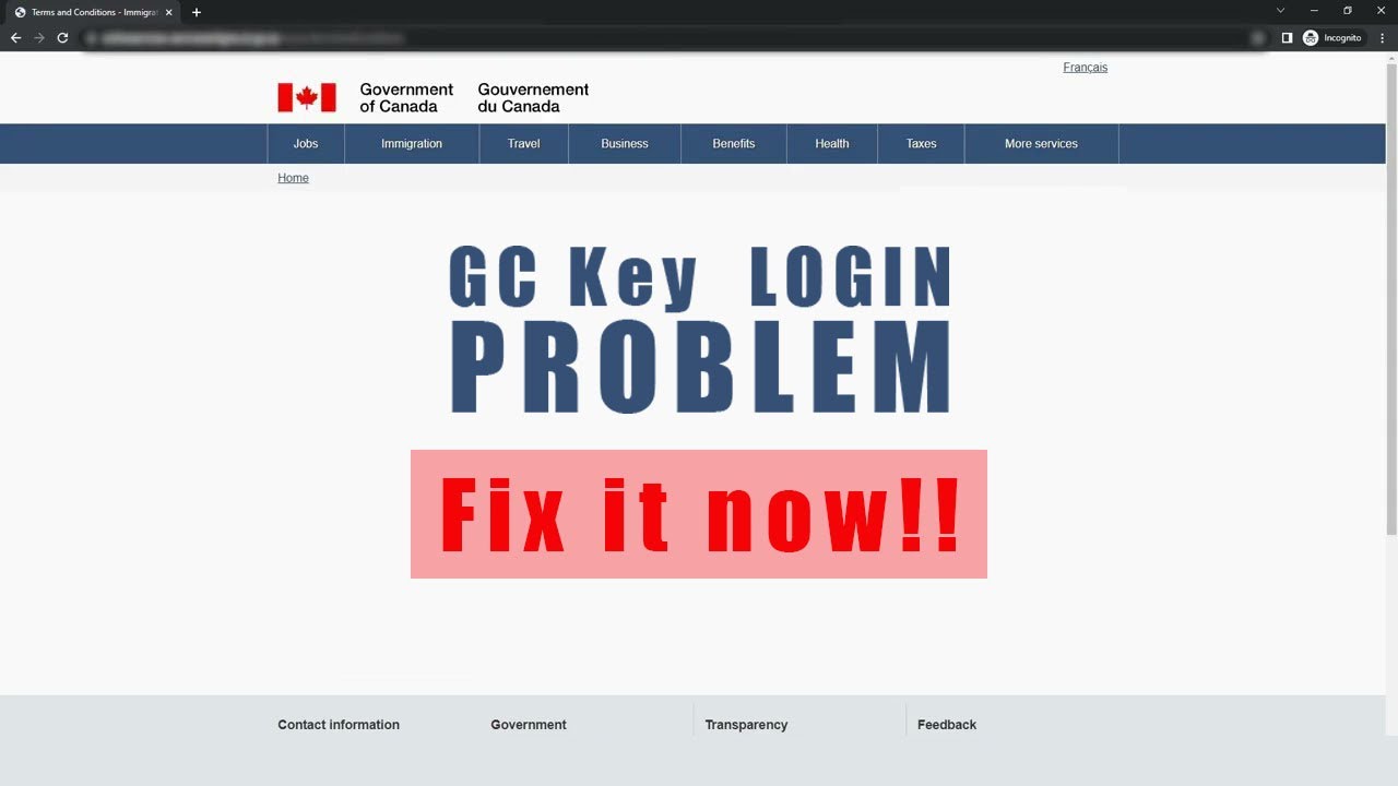 How to fix issues logging in to your IRCC Secure Account / GC Key?