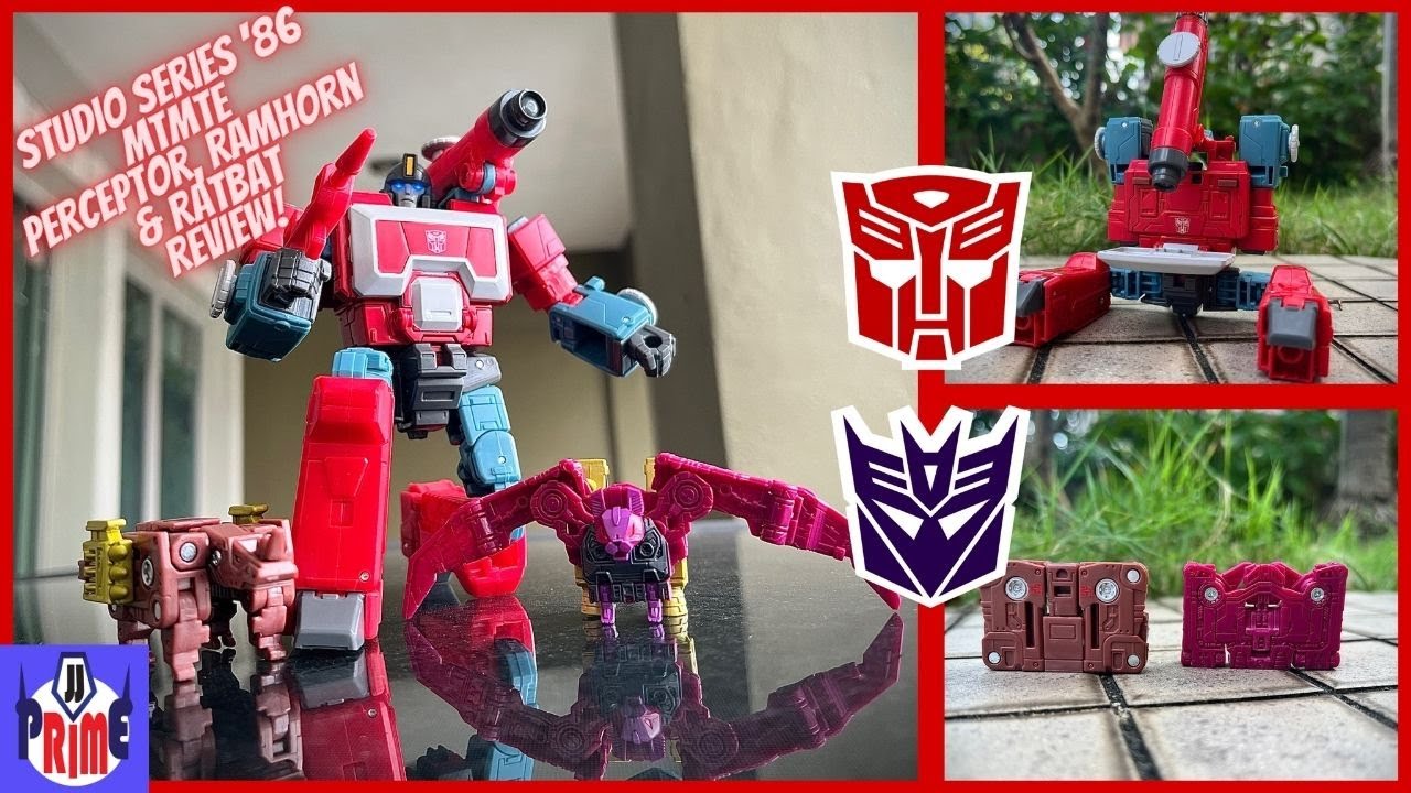 Обзоры JJ Prime: Трансформеры Studio Series '86 MTMTE Персептор, Рэмхорн и Рэтбат!