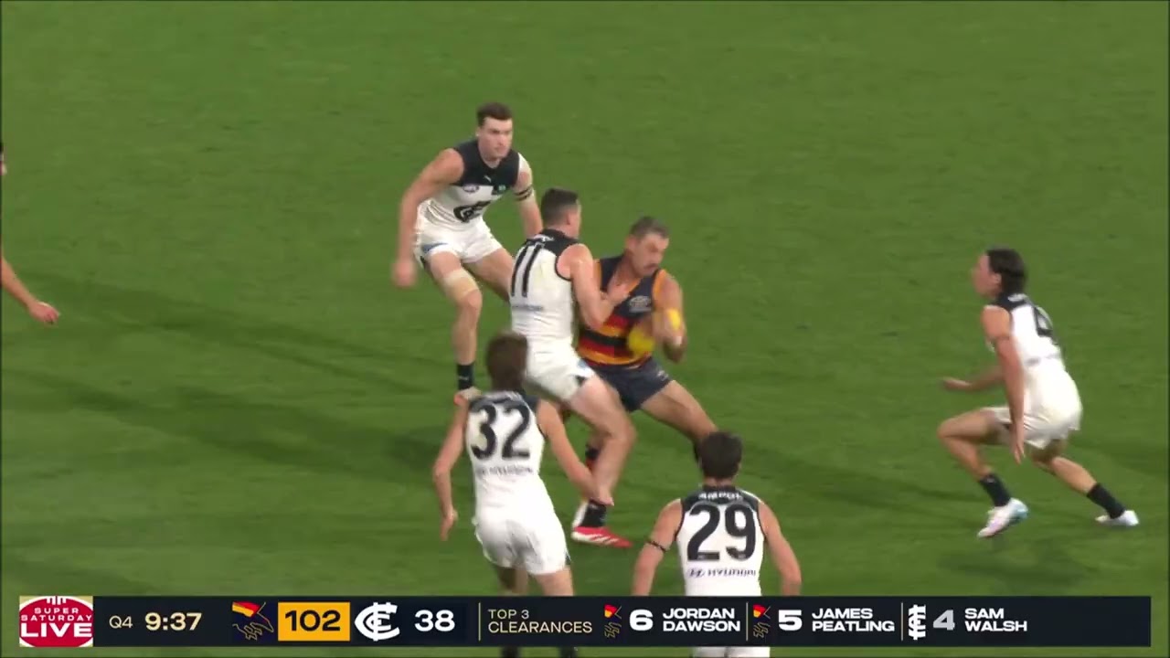 Mitch McGovern - AFL 2025 Round 8 Highlights - Carlton @ Adelaide Crows
