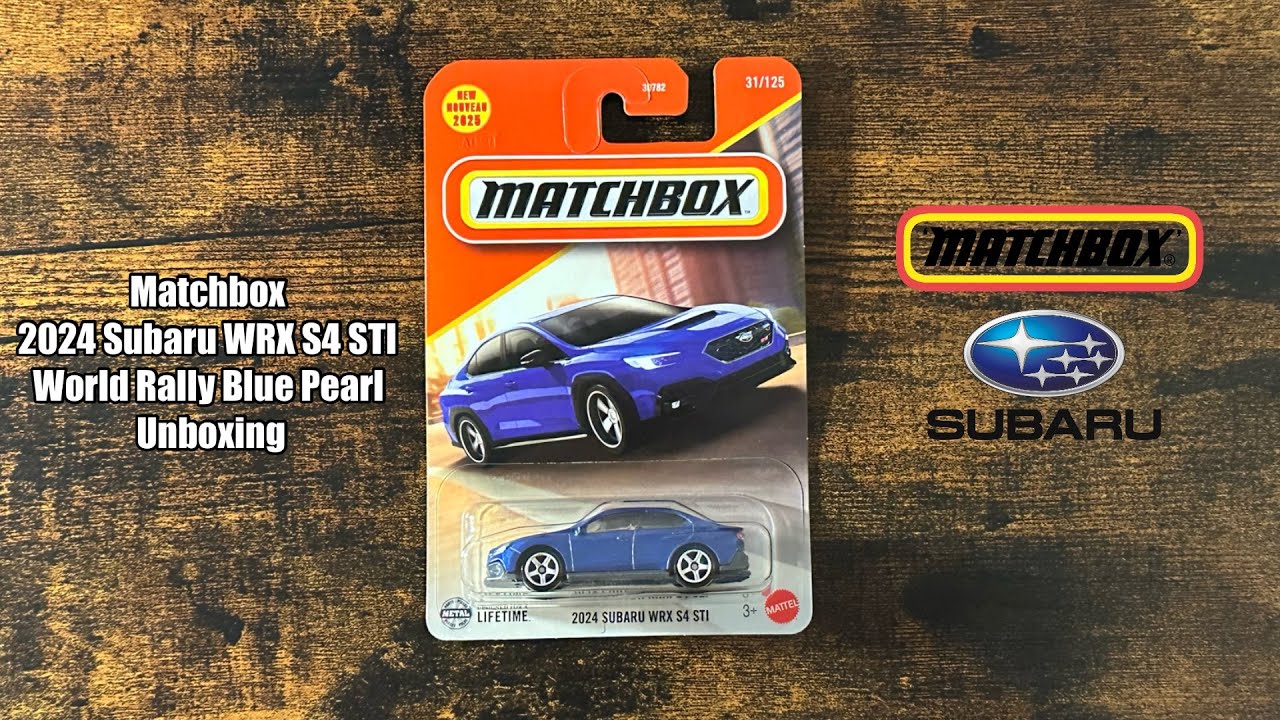 Matchbox 2024 Subaru WRX S4 STI World Rally Blue Pearl Unboxing