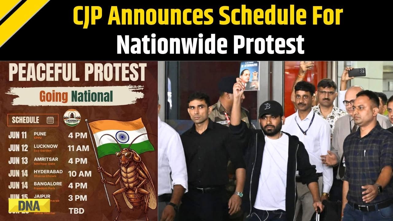 CJP Protest: Cockroach Janta Party Announces Series Of Peaceful Protests Across Country | BJP