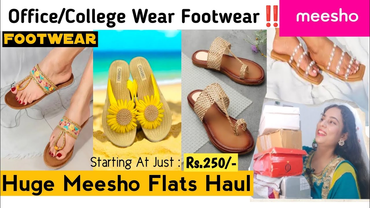 Meesho Footwear for Office/College | Try on Haul | Starts at- ₹250 | Honest Review |
