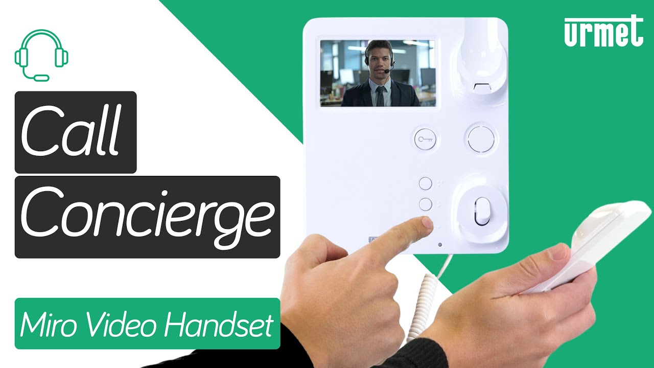 How to Call the Concierge - Urmet Miro Video Handset Monitor