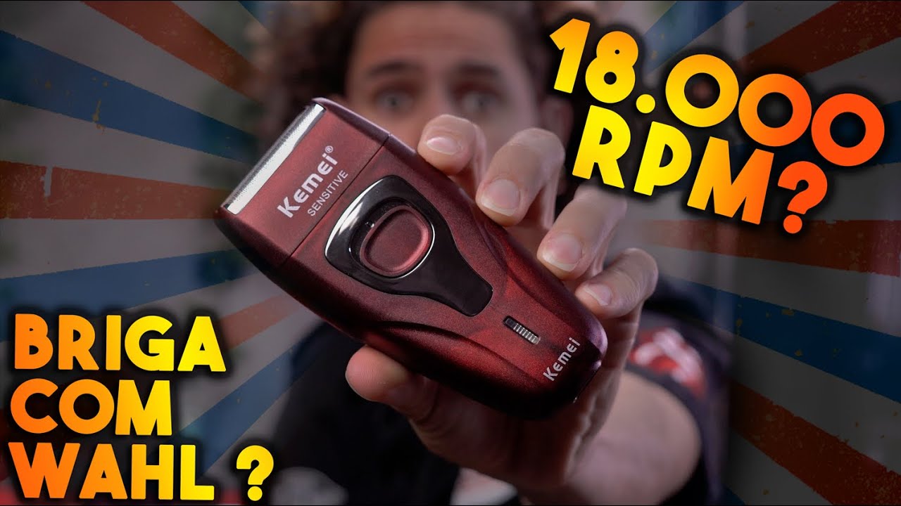 Shaver Kemei 1123 - Unboxing e Review