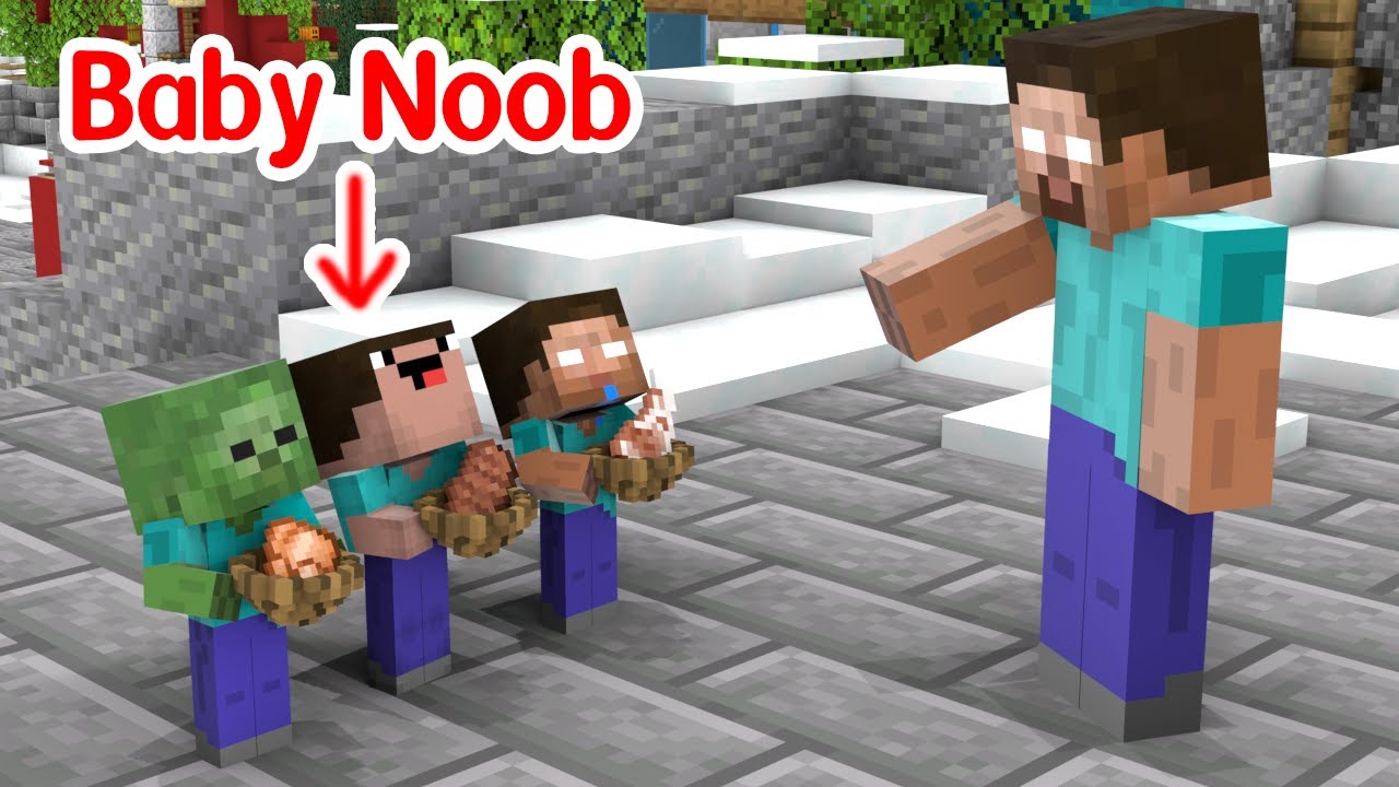 Baby Noob Was Forgotten - Minecraft Animation