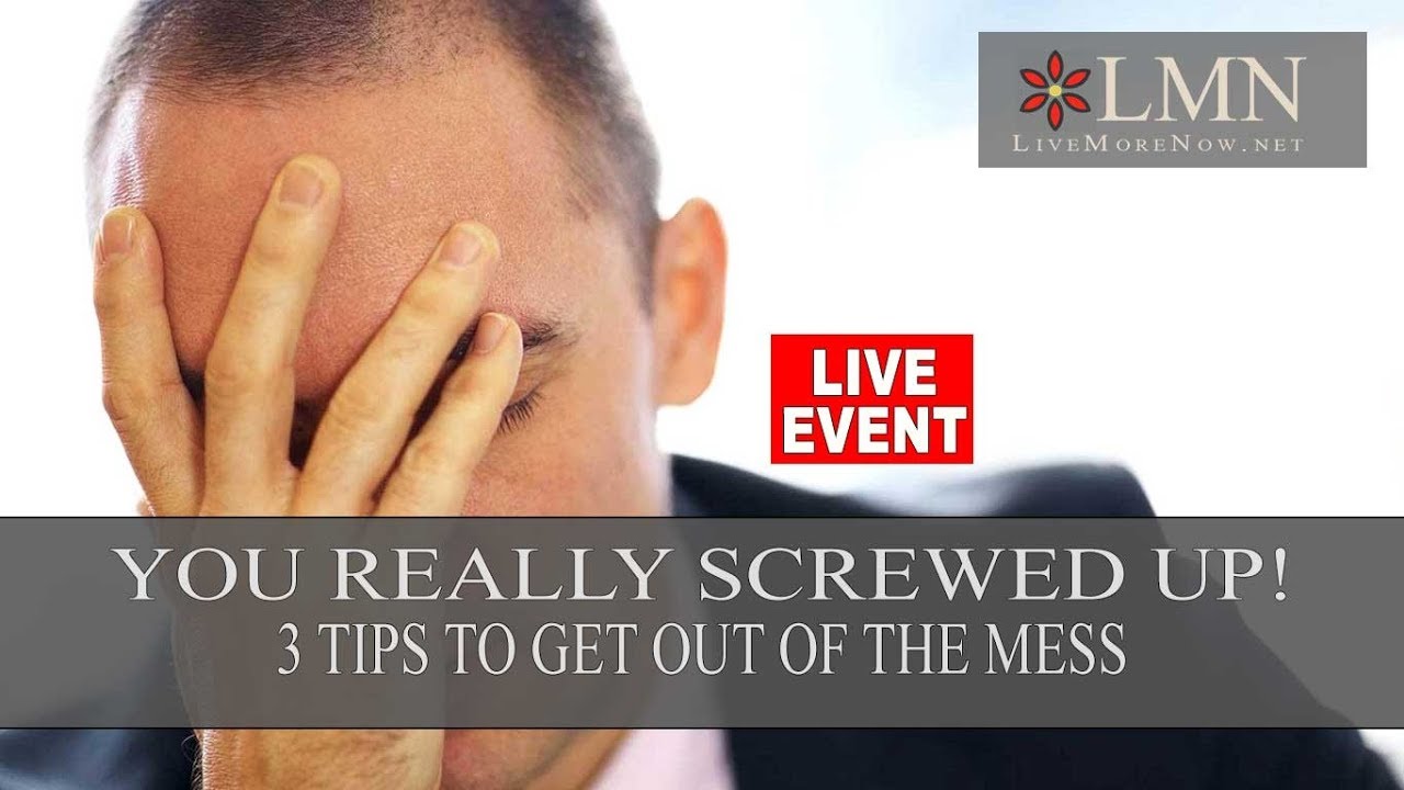 3 Tips for When You Screw Up at Work