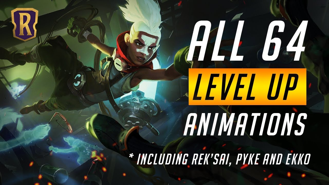 All 64 LEVEL UP Animations (including Rek'Sai, Pyke and Ekko) | Legends of Runeterra