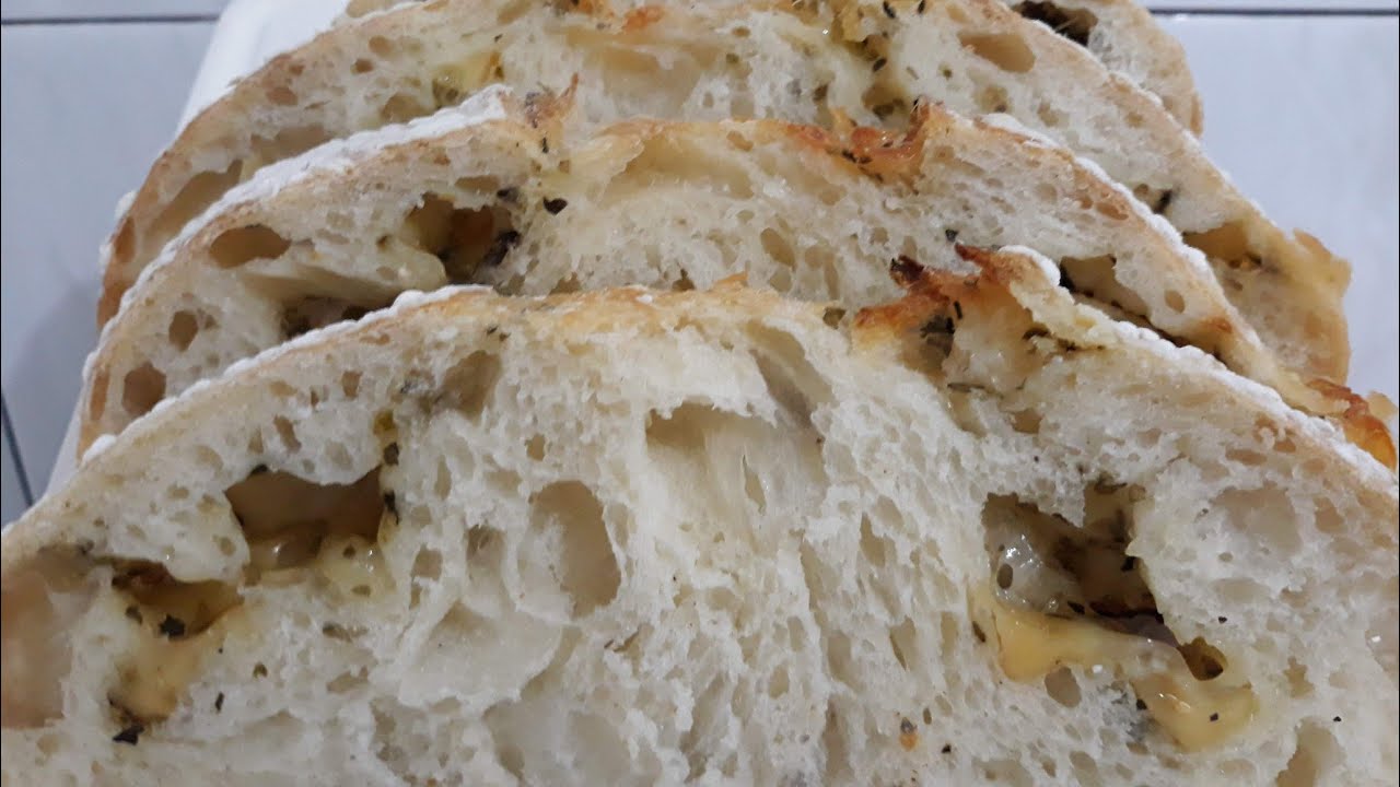 Pão rústico com fermento natural e provolone  - Parte 2