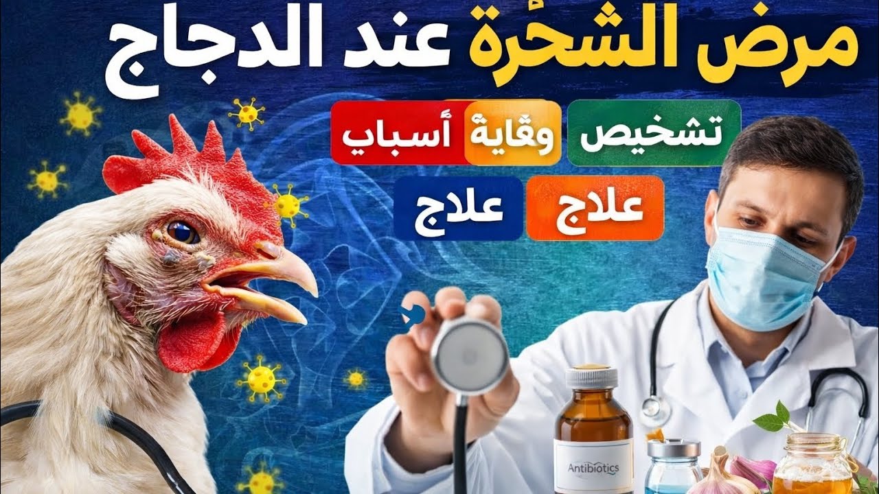 مرض الشخرة عند الدجاج الأسباب الوقاية، التشخيص والعلاج البيطري والطبيعي