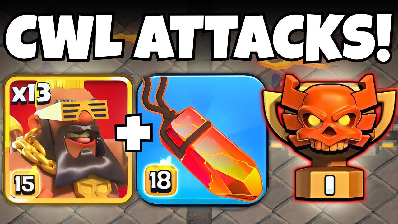 Champs 1 CWL Attacks using Super Hog Riders!