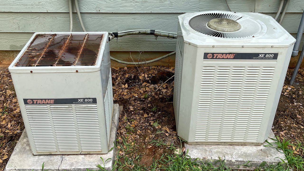 Dual Zone Vintage 1990 Trane XE800 Air Conditioners