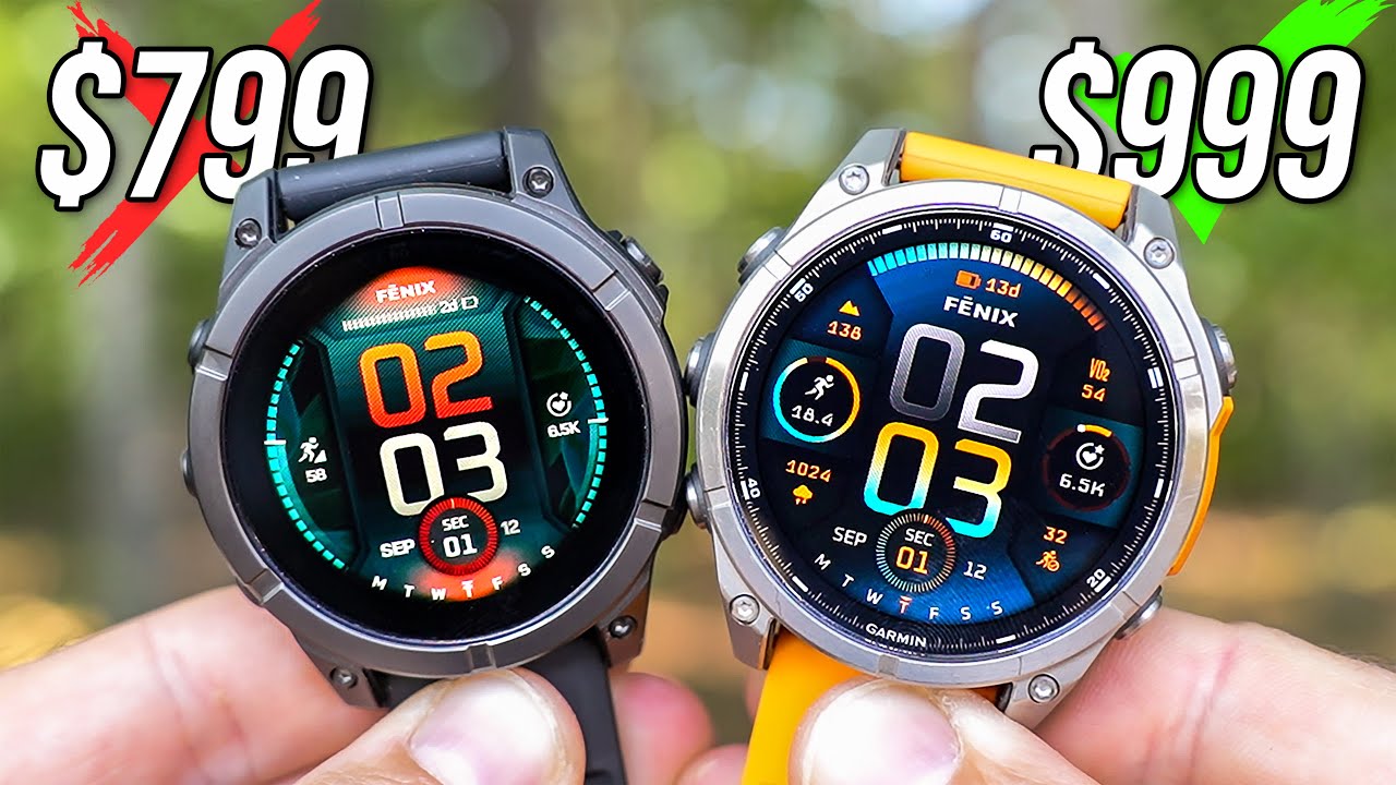Garmin Fenix ​​E против Fenix ​​8 (посмотрите перед покупкой!)