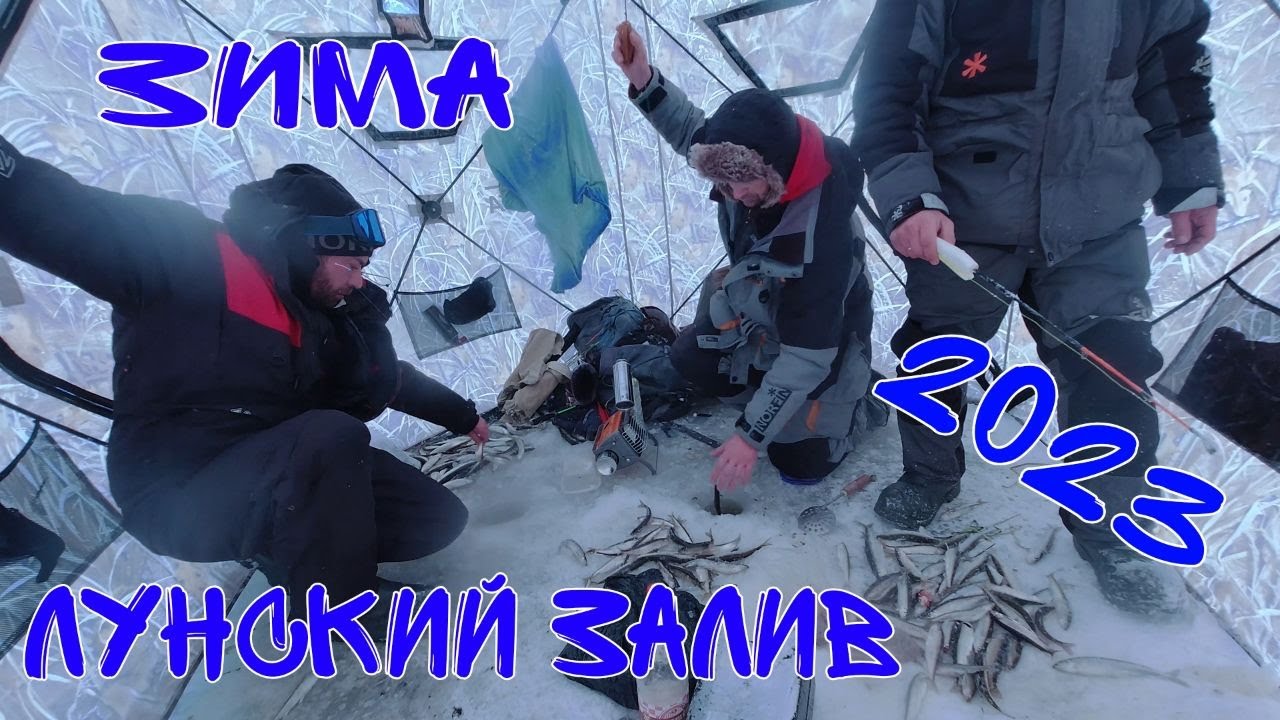 Лунский залив зима 2023г