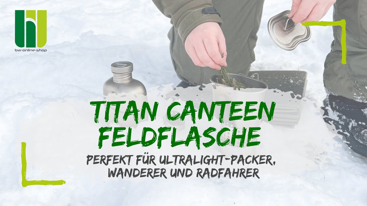 TITAN CANTEEN FELDFLASCHE - Das perfekte Set für Ultralight-Packer, Wanderer und Radfahrer?