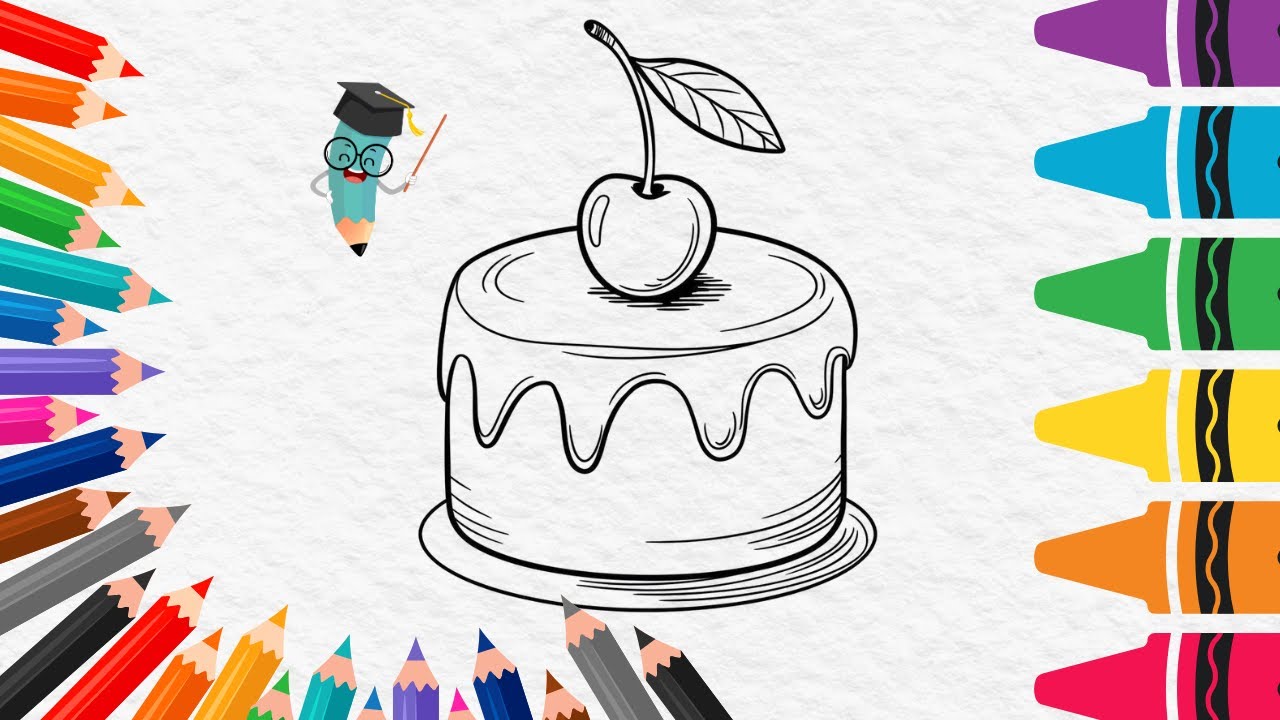 Easy Birthday Cake Drawing Ideas
